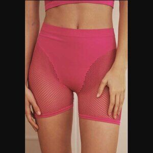 New S/M By Anthropologie seamless mesh boyshorts Orchid pink underwear